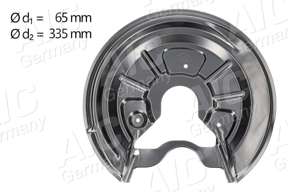 Protectie stropire,disc frana 54847 AIC