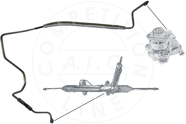 Furtun hidraulic, sistem de directie 54956 AIC