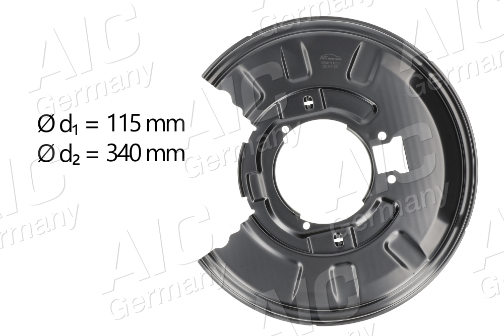 Protectie stropire,disc frana 55911 AIC