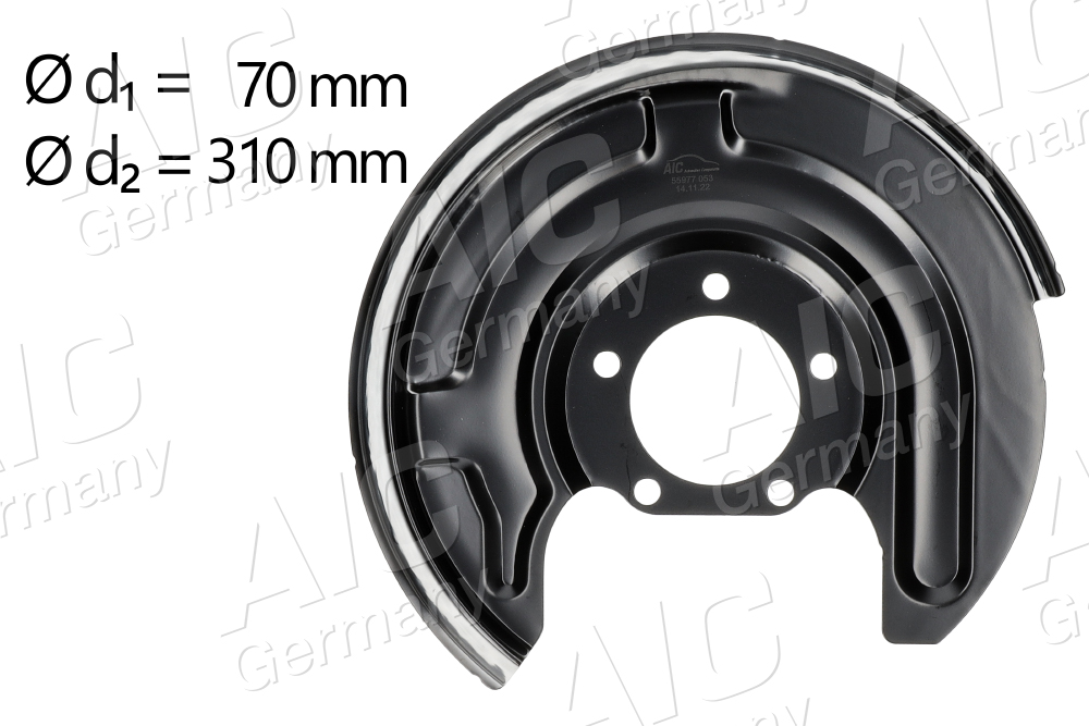 protectie stropire,disc frana 55977 AIC