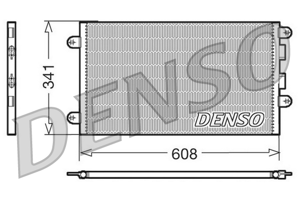 Condensator, climatizare DCN01012 DENSO