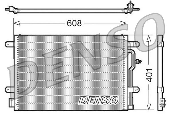 Condensator, climatizare DCN02012 DENSO