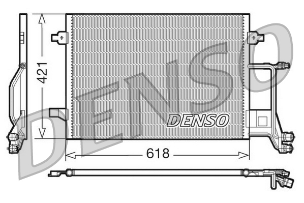 Condensator, climatizare DCN02013 DENSO