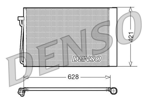 Condensator, climatizare DCN05018 DENSO