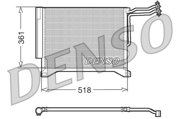 Condensator, climatizare DCN05100 DENSO