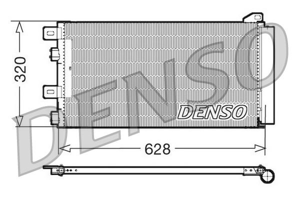 Condensator, climatizare DCN05101 DENSO