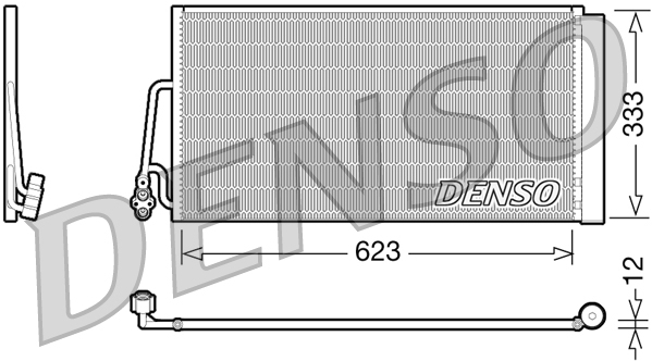 Condensator, climatizare DCN05102 DENSO