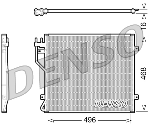 Condensator, climatizare DCN06010 DENSO