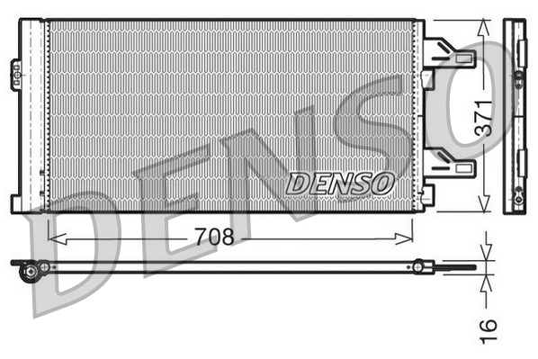 Condensator, climatizare DCN07002 DENSO