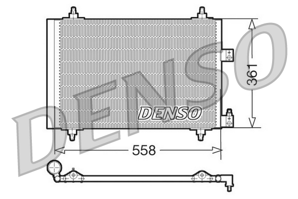 Condensator, climatizare DCN07005 DENSO