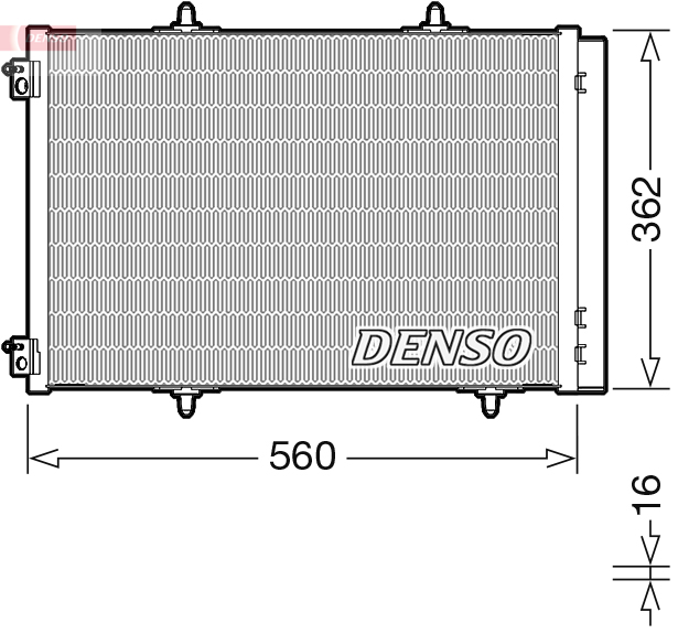 Condensator, climatizare DCN07061 DENSO