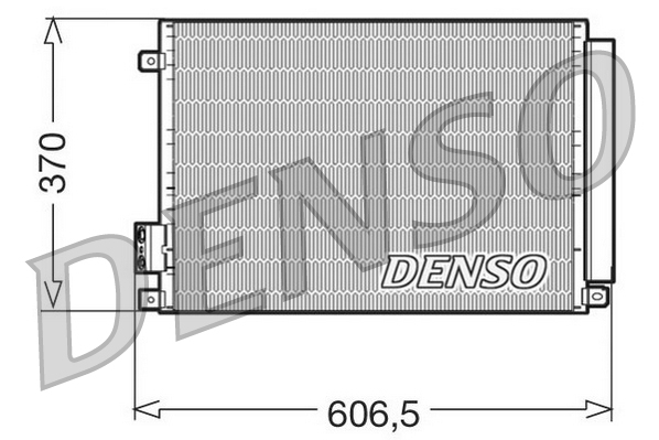 Condensator, climatizare DCN09045 DENSO