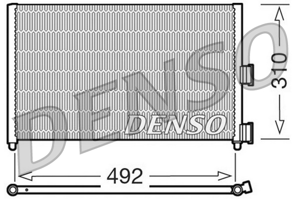 Condensator, climatizare DCN09071 DENSO