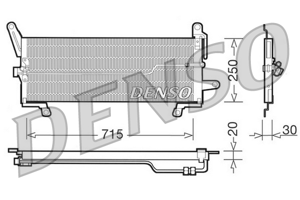 Condensator, climatizare DCN09097 DENSO