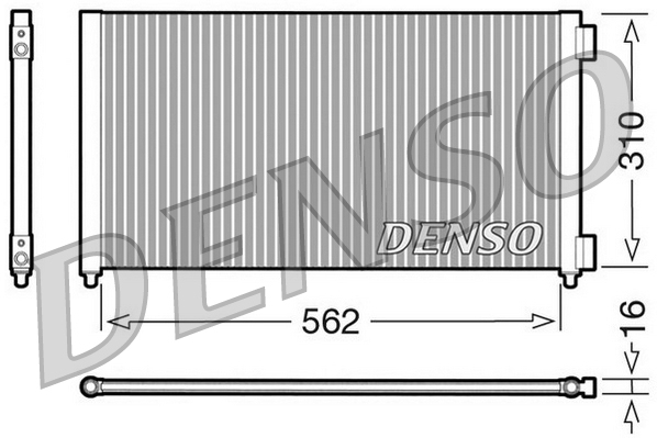 Condensator, climatizare DCN09102 DENSO