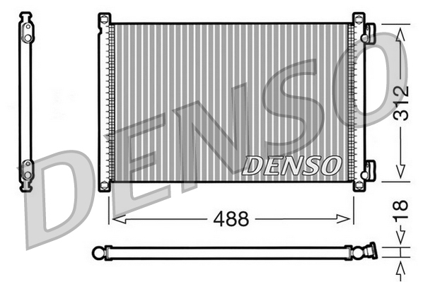 Condensator, climatizare DCN09103 DENSO