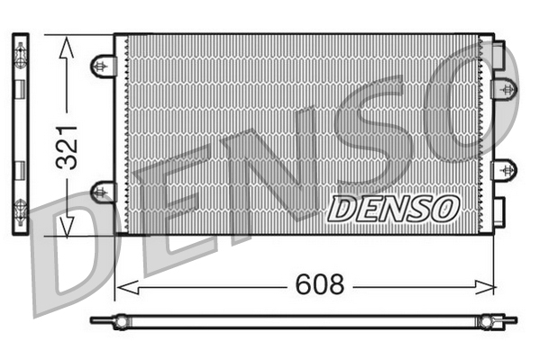 Condensator, climatizare DCN09104 DENSO