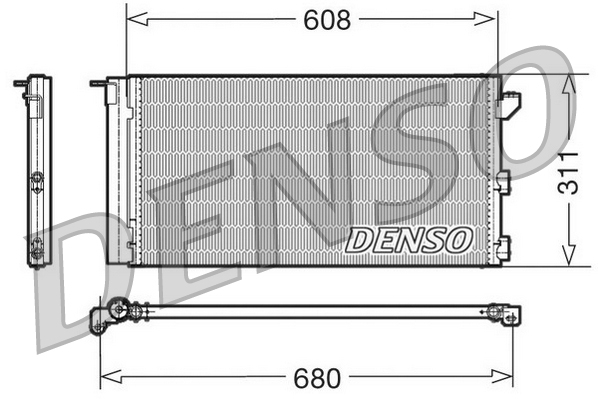 Condensator, climatizare DCN09105 DENSO