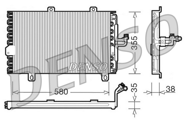 Condensator, climatizare DCN09142 DENSO