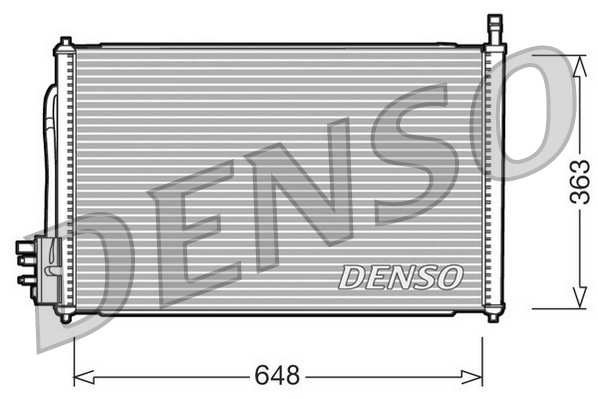 Condensator, climatizare DCN10006 DENSO