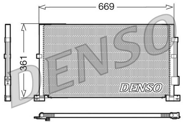 Condensator, climatizare DCN10012 DENSO