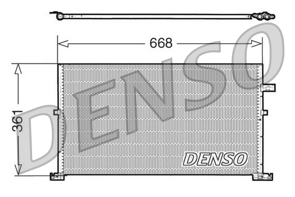 Condensator, climatizare DCN10013 DENSO