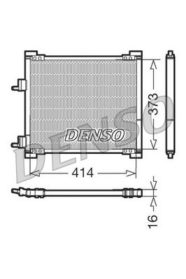 Condensator, climatizare DCN10015 DENSO