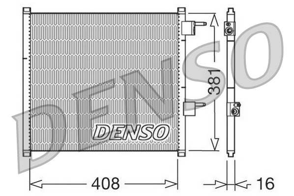 Condensator, climatizare DCN10019 DENSO
