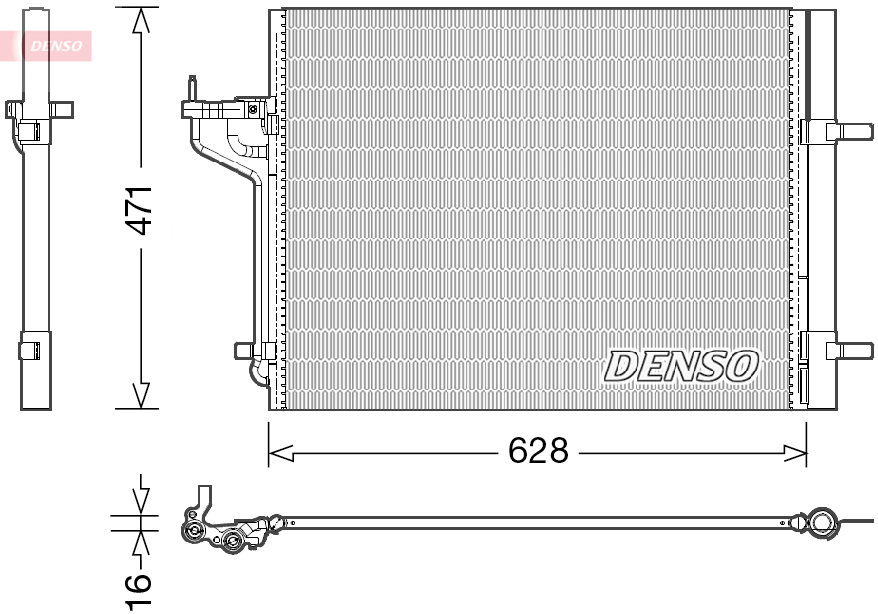 Condensator, climatizare DCN10029 DENSO