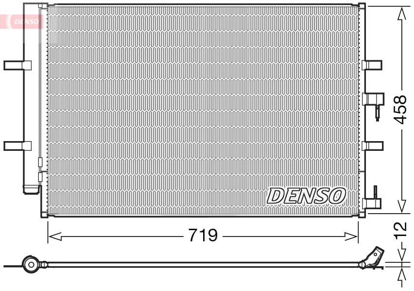 Condensator, climatizare DCN10036 DENSO