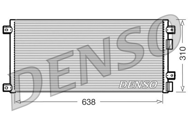 Condensator, climatizare DCN12002 DENSO