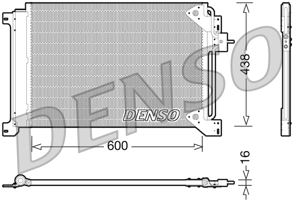 Condensator, climatizare DCN12004 DENSO