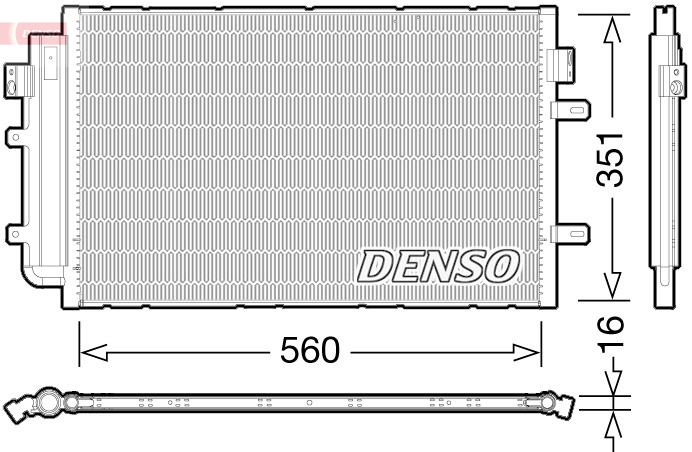 Condensator, climatizare DCN12005 DENSO