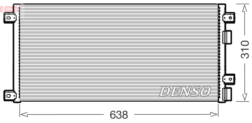 Condensator, climatizare DCN12006 DENSO