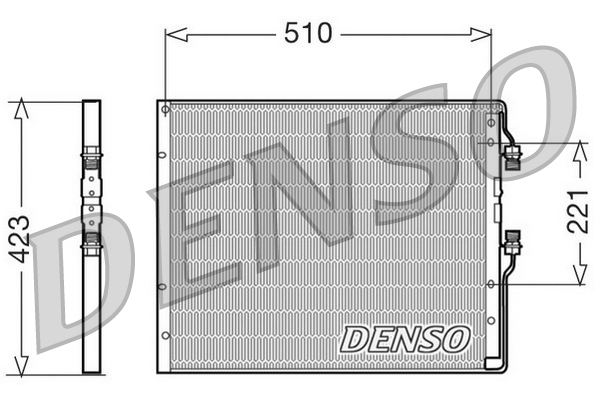 Condensator, climatizare DCN12100 DENSO