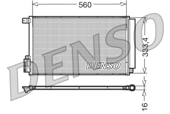 Condensator, climatizare DCN13109 DENSO