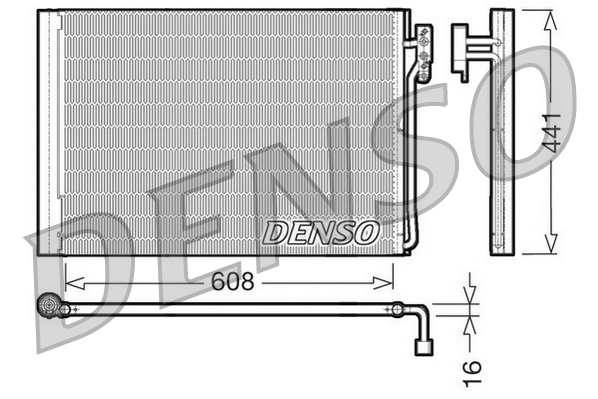 Condensator, climatizare DCN14001 DENSO