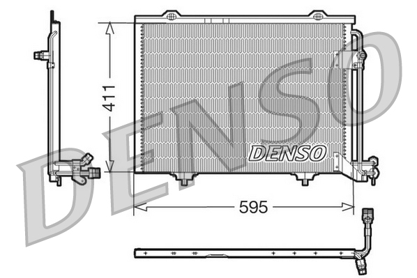 Condensator, climatizare DCN17011 DENSO