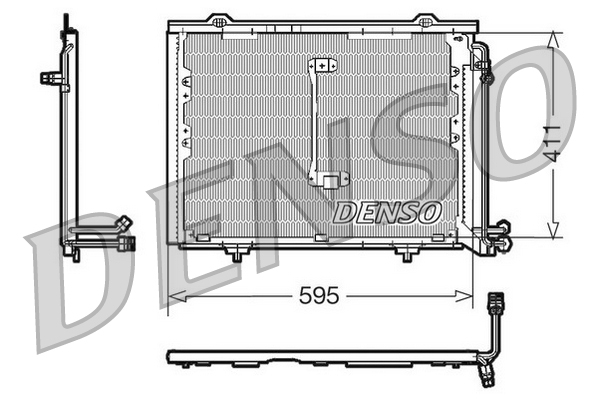Condensator, climatizare DCN17013 DENSO