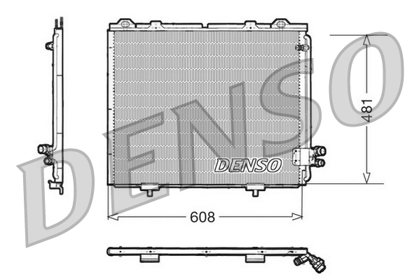 Condensator, climatizare DCN17017 DENSO
