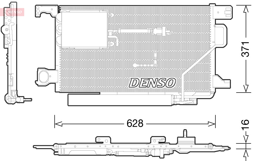 Condensator, climatizare DCN17024 DENSO