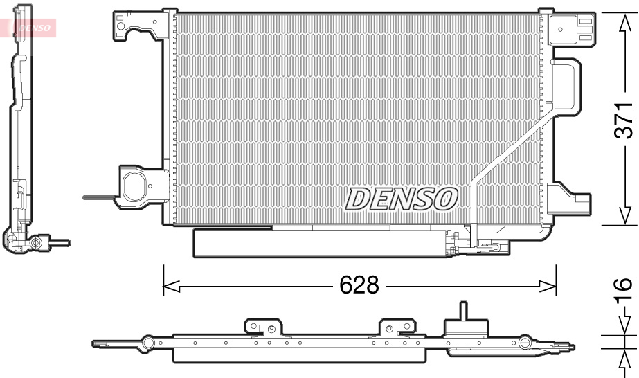Condensator, climatizare DCN17026 DENSO