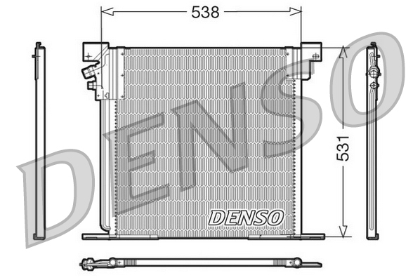 Condensator, climatizare DCN17030 DENSO