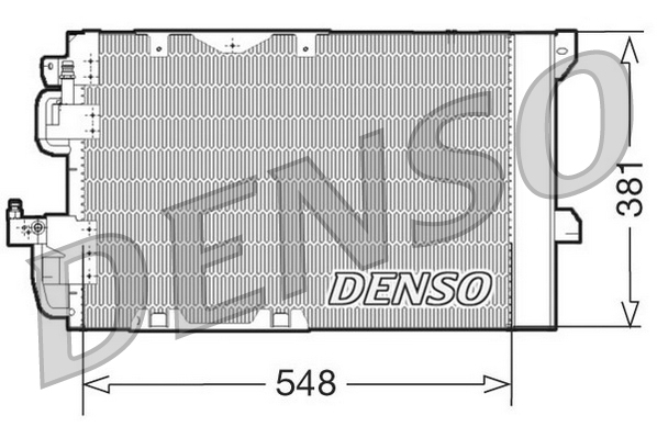 Condensator, climatizare DCN20005 DENSO