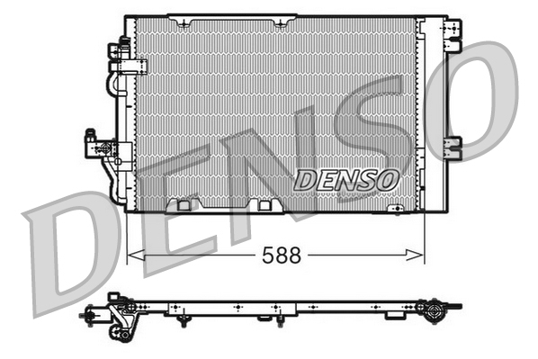 Condensator, climatizare DCN20011 DENSO