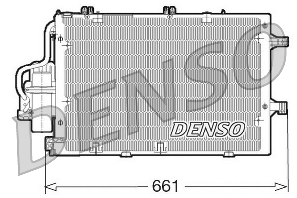 Condensator, climatizare DCN20015 DENSO