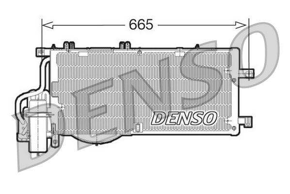 Condensator, climatizare DCN20016 DENSO
