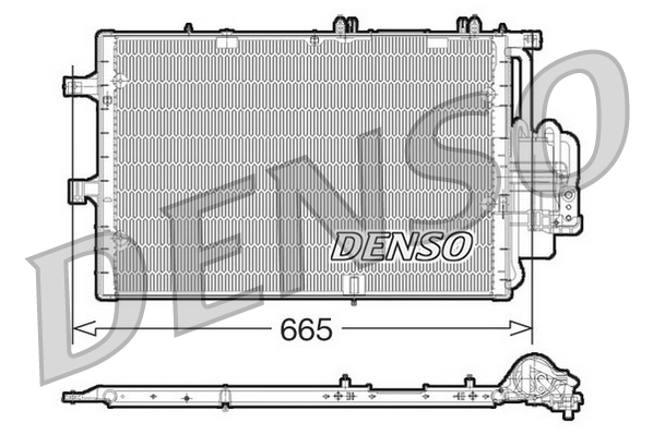 Condensator, climatizare DCN20017 DENSO