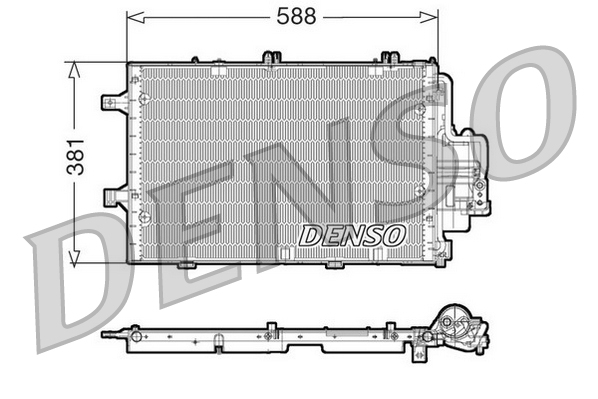 Condensator, climatizare DCN20020 DENSO