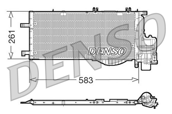 Condensator, climatizare DCN20022 DENSO